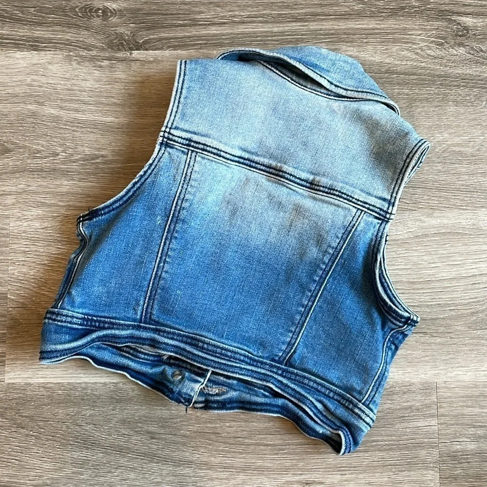 Cat & Jack little girls denim vest